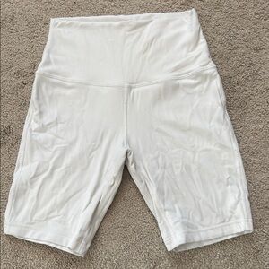 Lululemon Women's White High-Waisted Shorts